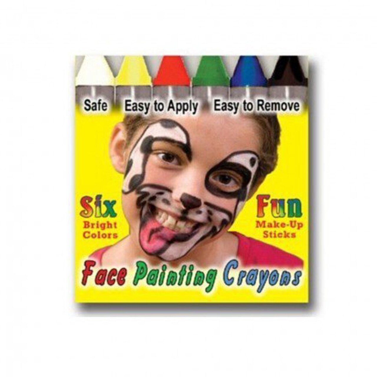 Face Painting Crayons 6 Pack – Washable Face Paint Sticks for Kids, Party Makeup, Classroom Crafts & Festivals